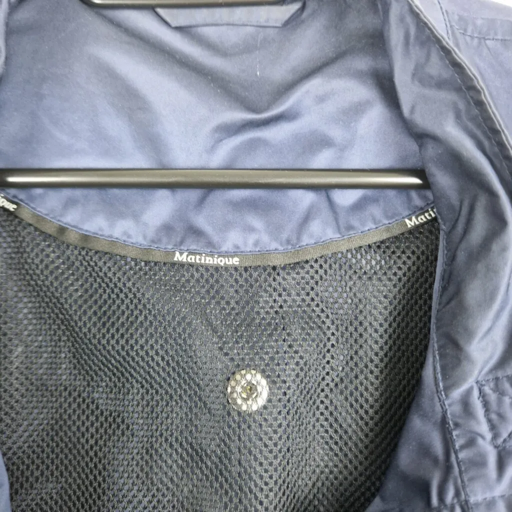 Matinique Mens Blue Jacket Size XL Polyester Lightweight Moto Style