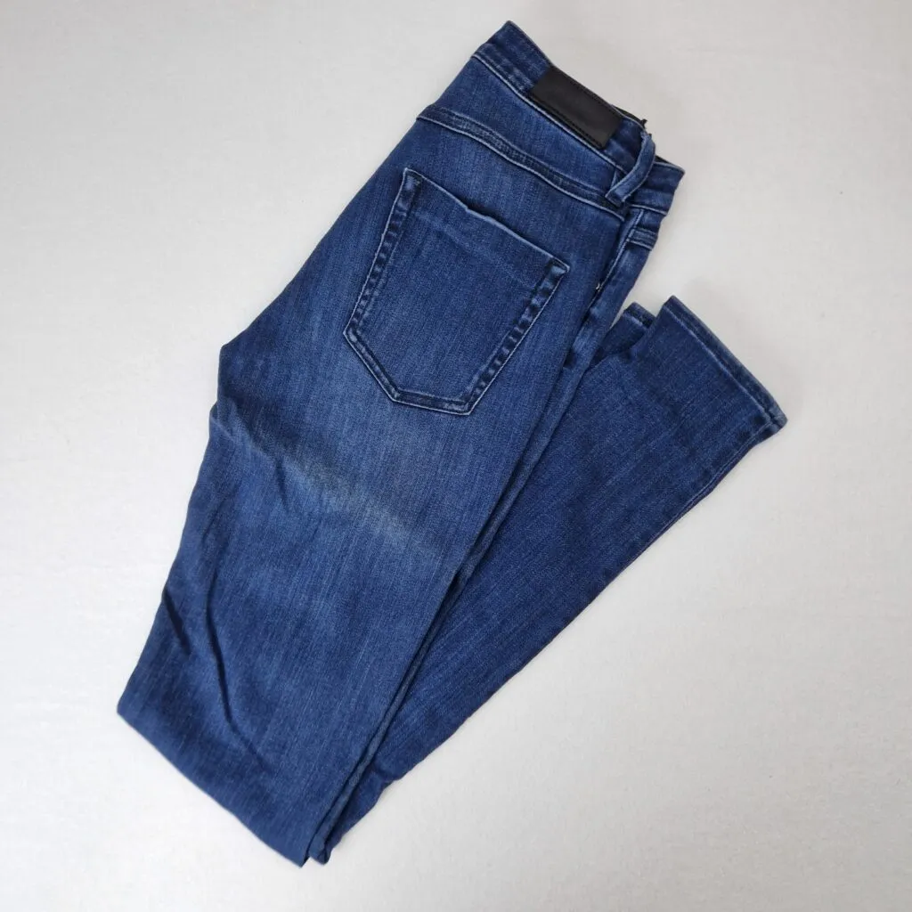 ST Studio Womens Royal Dark Blue Skinny Jeans Size W25 Denim High Waist