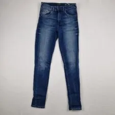 Scotch & Soda Womens Blue Jeans Size 27×32 Denim High Rise Skinny