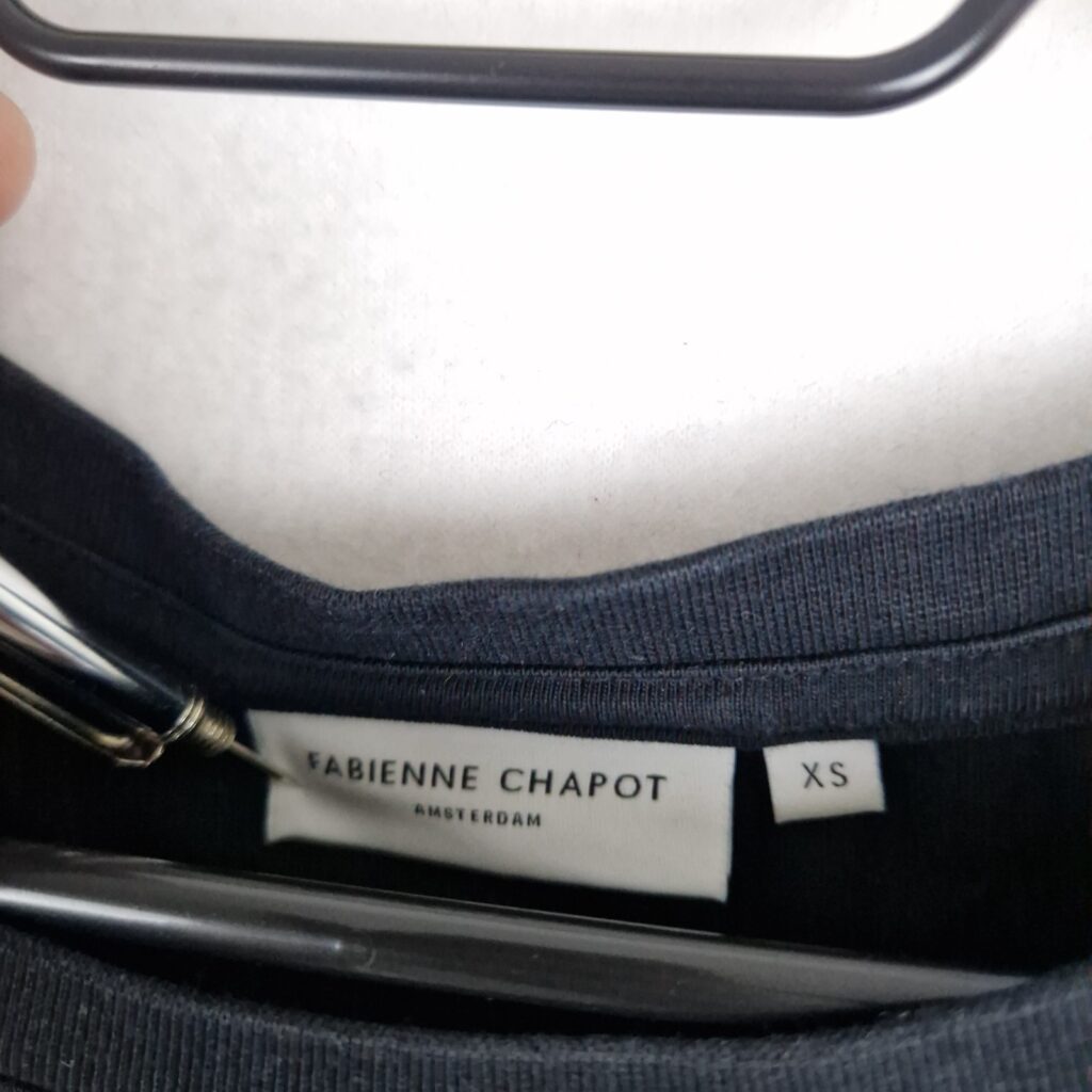 Fabienne Chapot Womens Black T Shirt Size XS Cotton Graphic Print