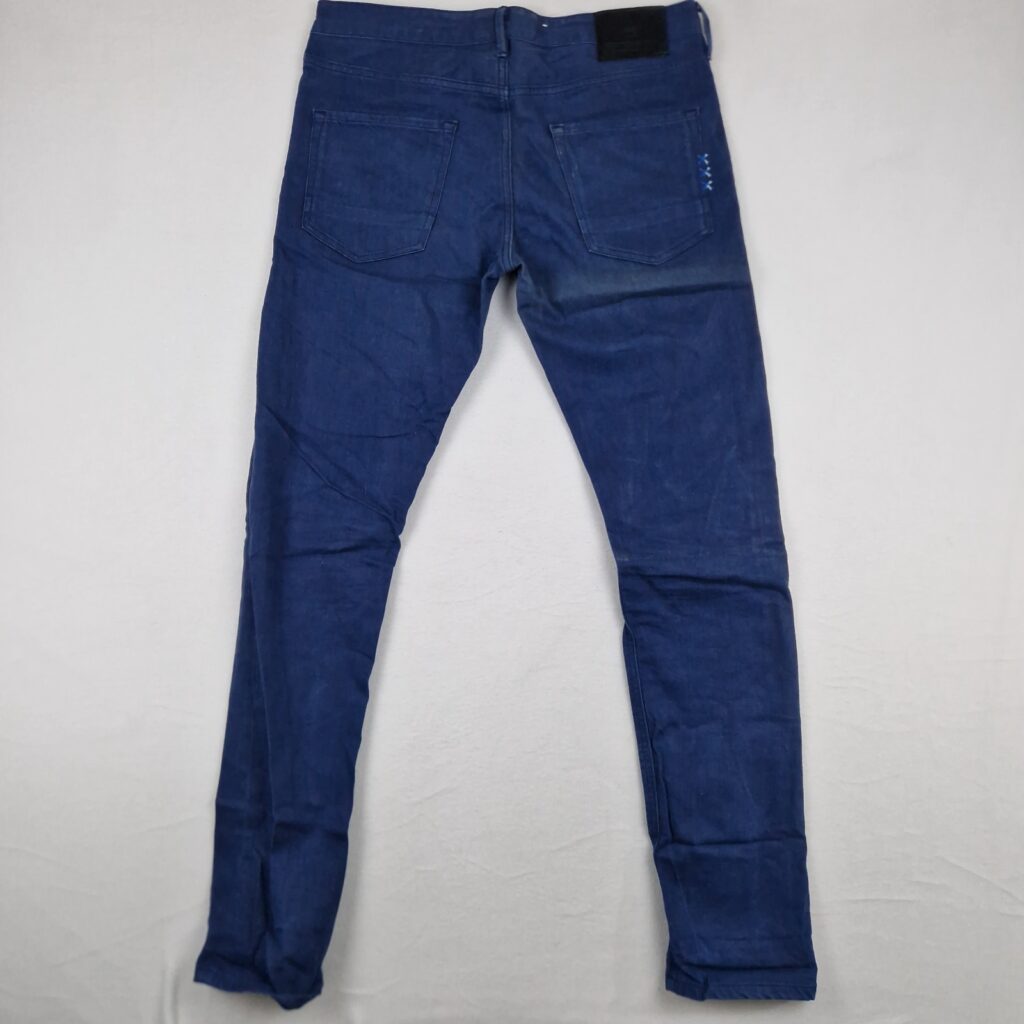 Scotch & Soda Mens Blue Denim Jeans Size 33×34 Cotton Stretch Slim Fit Tie Dye