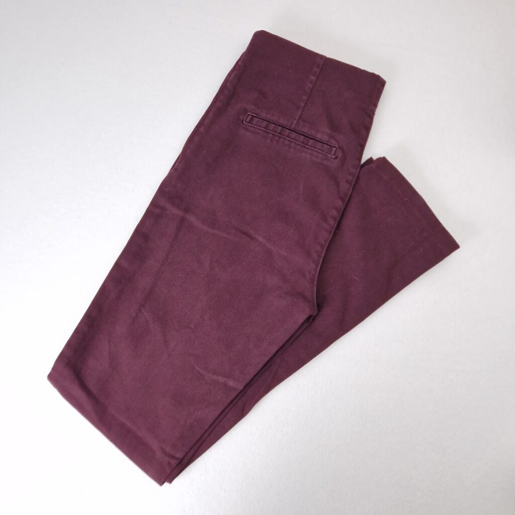 Cloud9 Womens Burgundy Pants Size 38 Cotton Stretch Slim Fit Trousers
