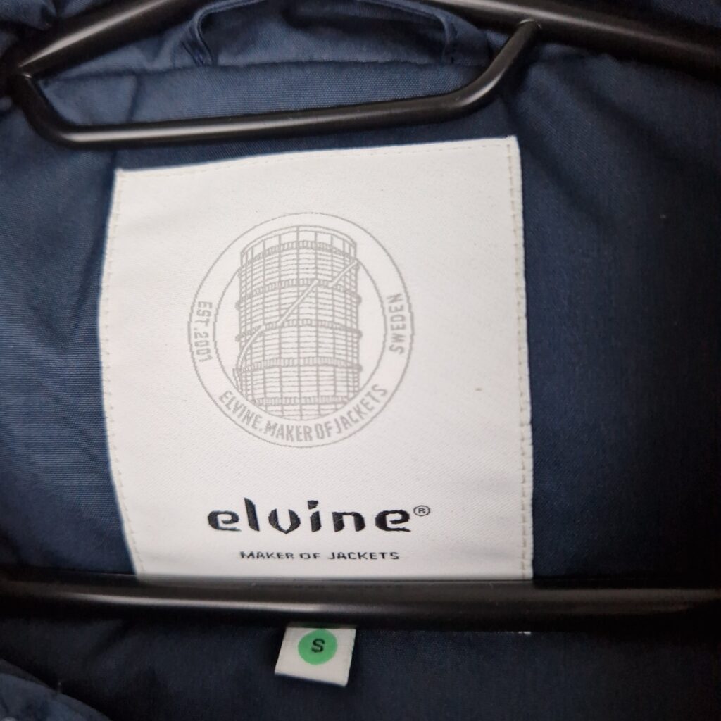 Elvine Mens Blue Bomber Jacket Size S Nylon Hooded Zip Up Lightweight Casual Outerwear