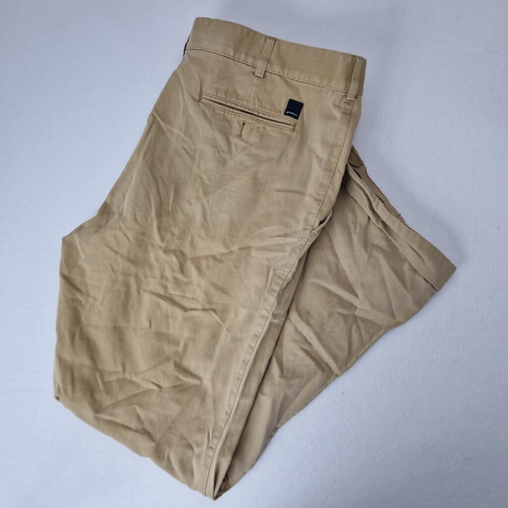 Gardeur Mens Beige Chino Pants Size 50 Cotton Slim Fit Casual Trousers