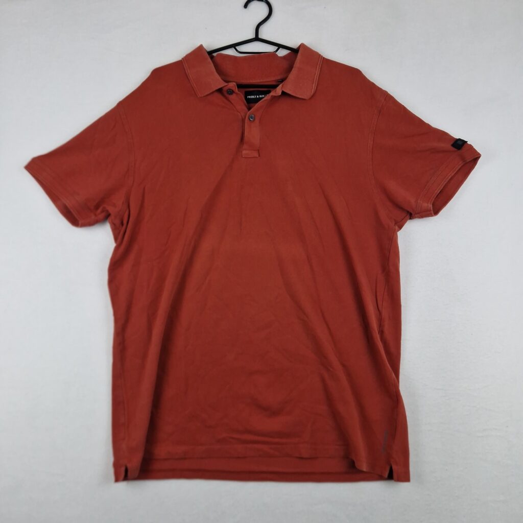 Presly & Sun Mens Orange Polo Shirt Size XXL Cotton Short Sleeve Casual Basic