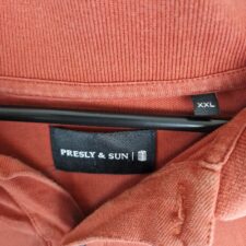 Presly & Sun Mens Orange Polo Shirt Size XXL Cotton Short Sleeve Casual Basic