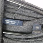Scotch & Soda Mens Dark Grey Turtleneck Jumper Size L Merino Wool Knit Sweater