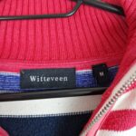 Witteveen Womens Multicolor Striped Knit Cardigan Size M Cotton Zip Up Sweater