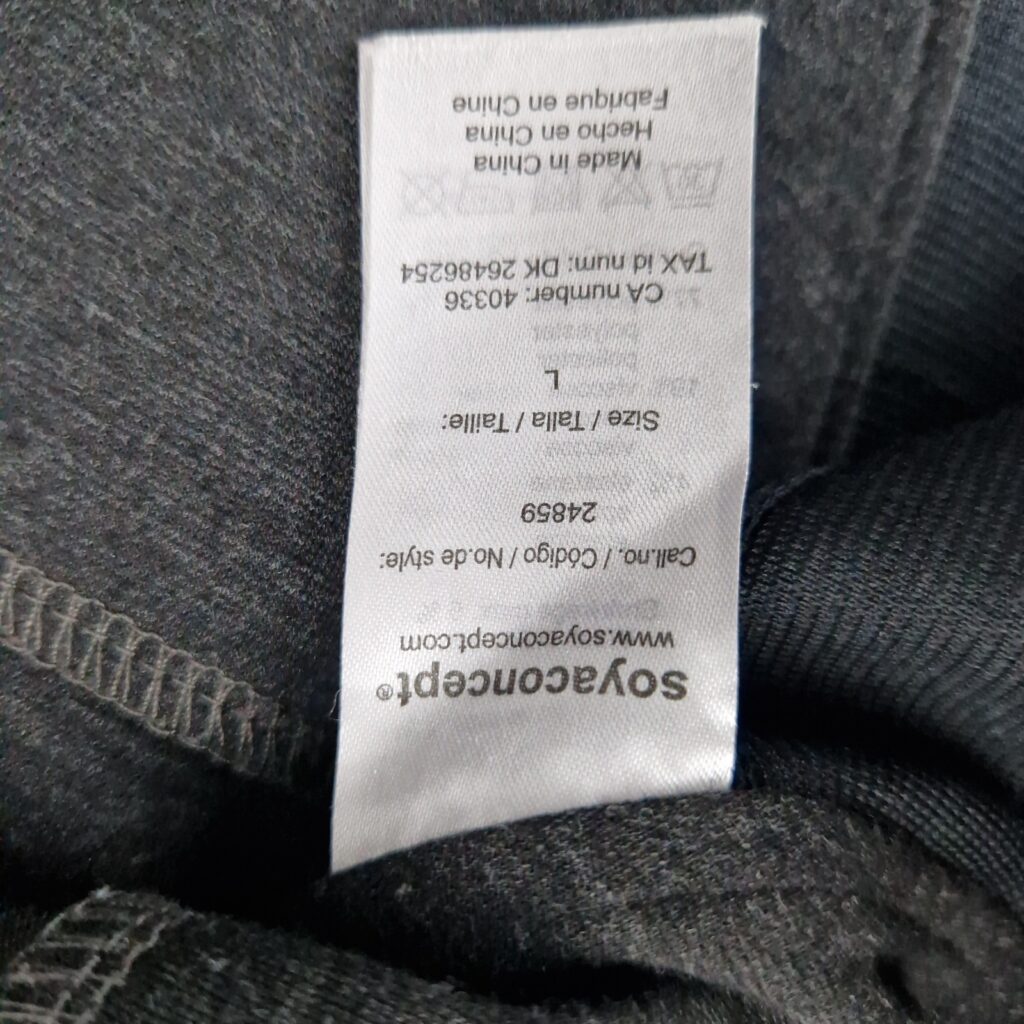 Soyaconcept Womens Grey Mini Skirt Size L Stretch Pencil Casual Office