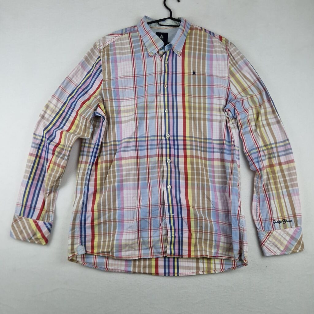 Gaastra Mens Multicolor Plaid Long Sleeve Button Down Shirt Size XL