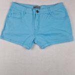 Addicted Womens Blue Stretch Low Rise Denim Shorts Size XL 36