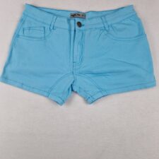 Addicted Womens Blue Stretch Low Rise Denim Shorts Size XL 36