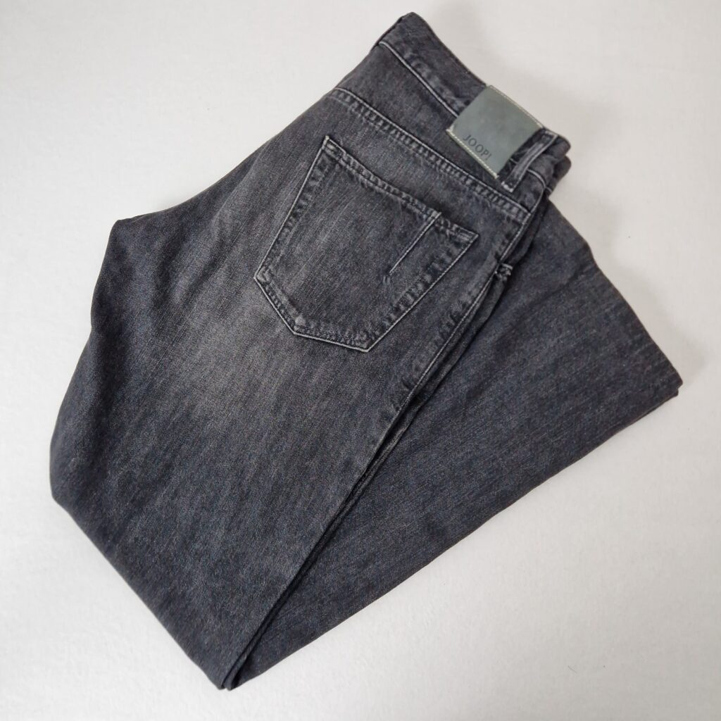 Joop Mens Grey Washed Denim Straight Leg Jeans Size W33 W34