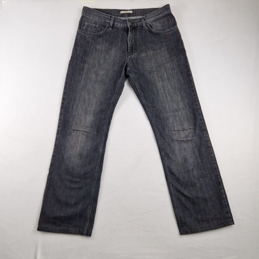 Joop Mens Grey Washed Denim Straight Leg Jeans Size W33 W34