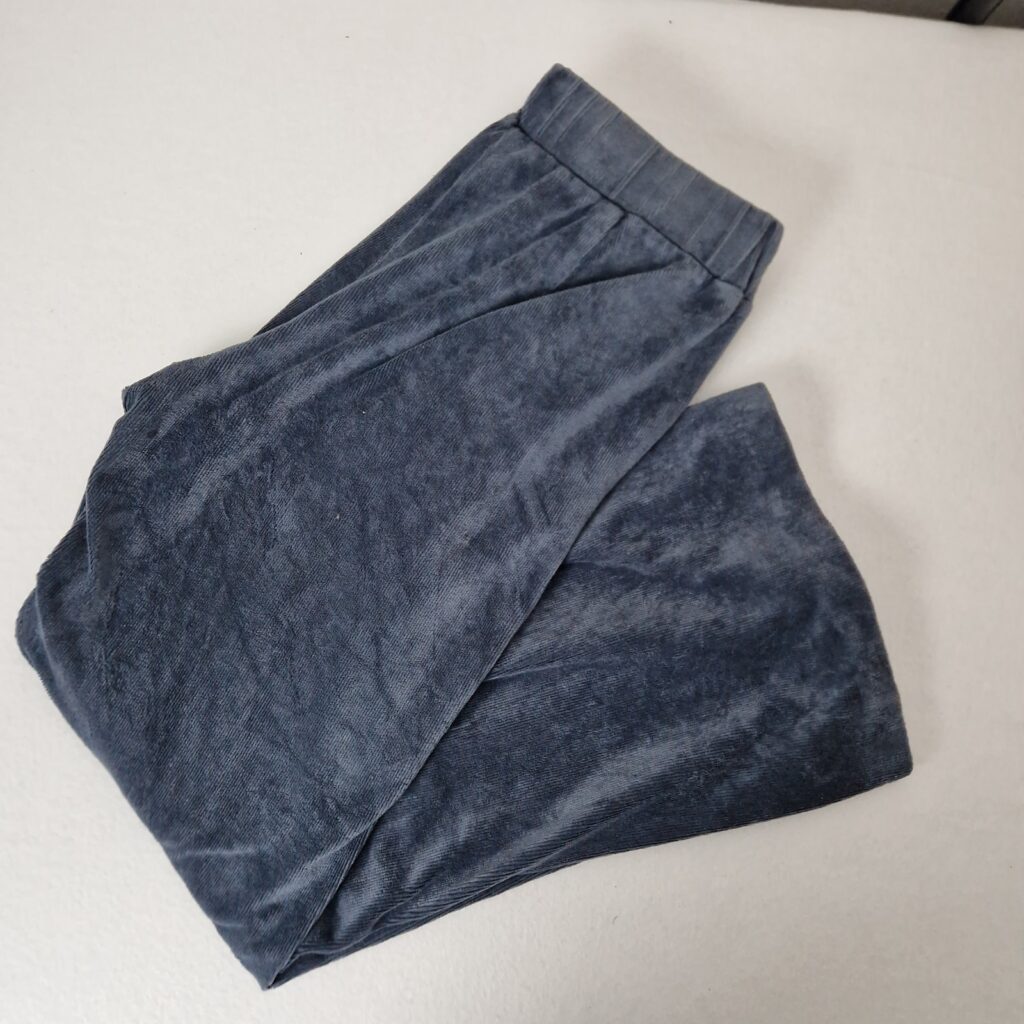 Sandwich Womens Blue Corduroy High Waist Wide Leg Trousers Size XS