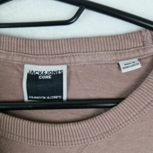 Jack & Jones Core Mens Brown Cotton Short Sleeve Logo T Shirt Size M