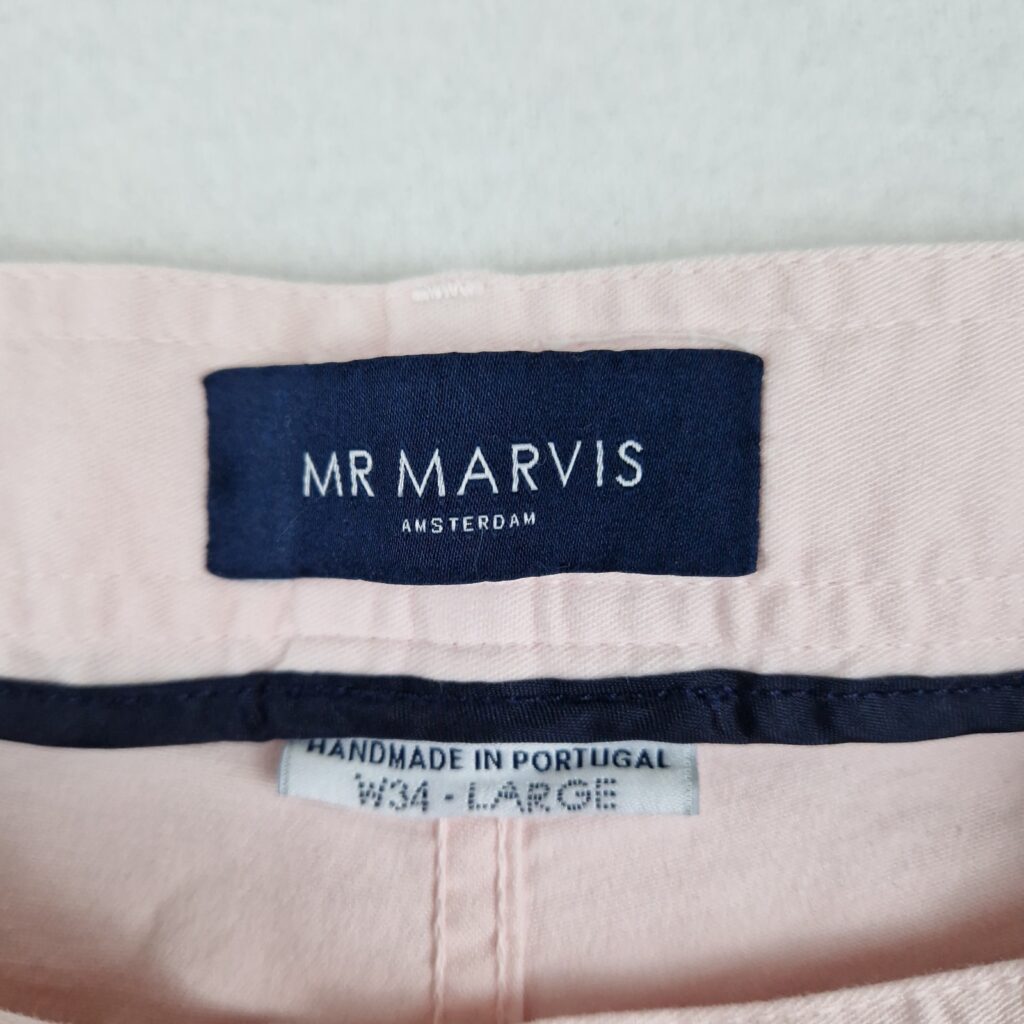 Mr Marvis Mens Pink 2x Milkshake Chino Shorts Size W34 Cotton Button Fly Summer