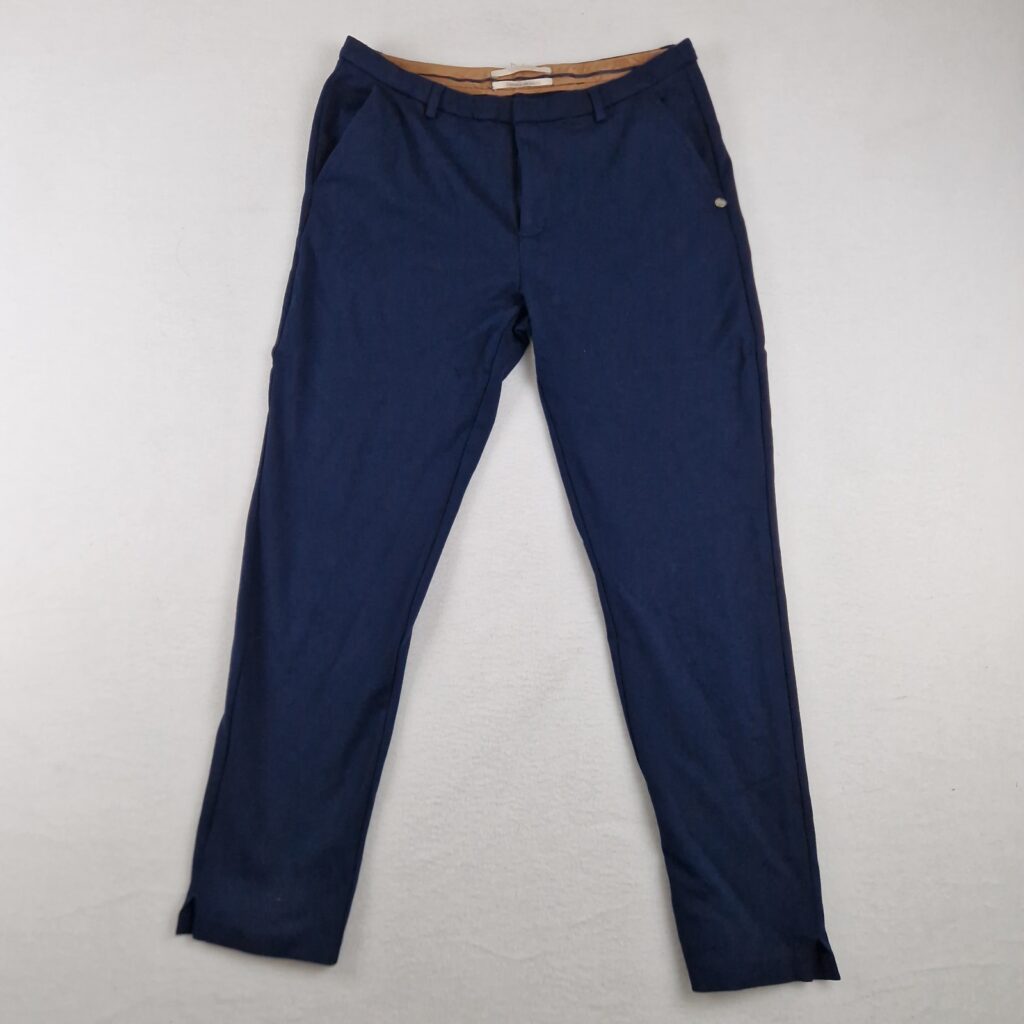 Scotch & Soda Mens Blue Cotton Slim Chino Pants Size S Casual Trousers