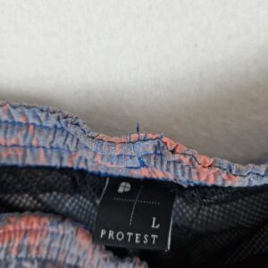 Protest Mens Blue Coral Palm Print Mesh Lined Swim Shorts Size L Beach