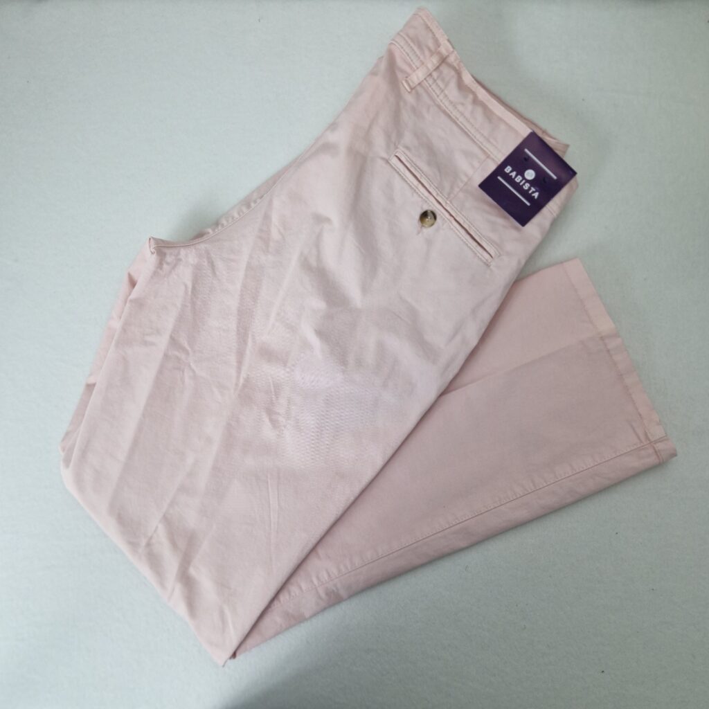 Babista Mens Pink Cotton Classic Fit Chino Pants Size W36 BNWT