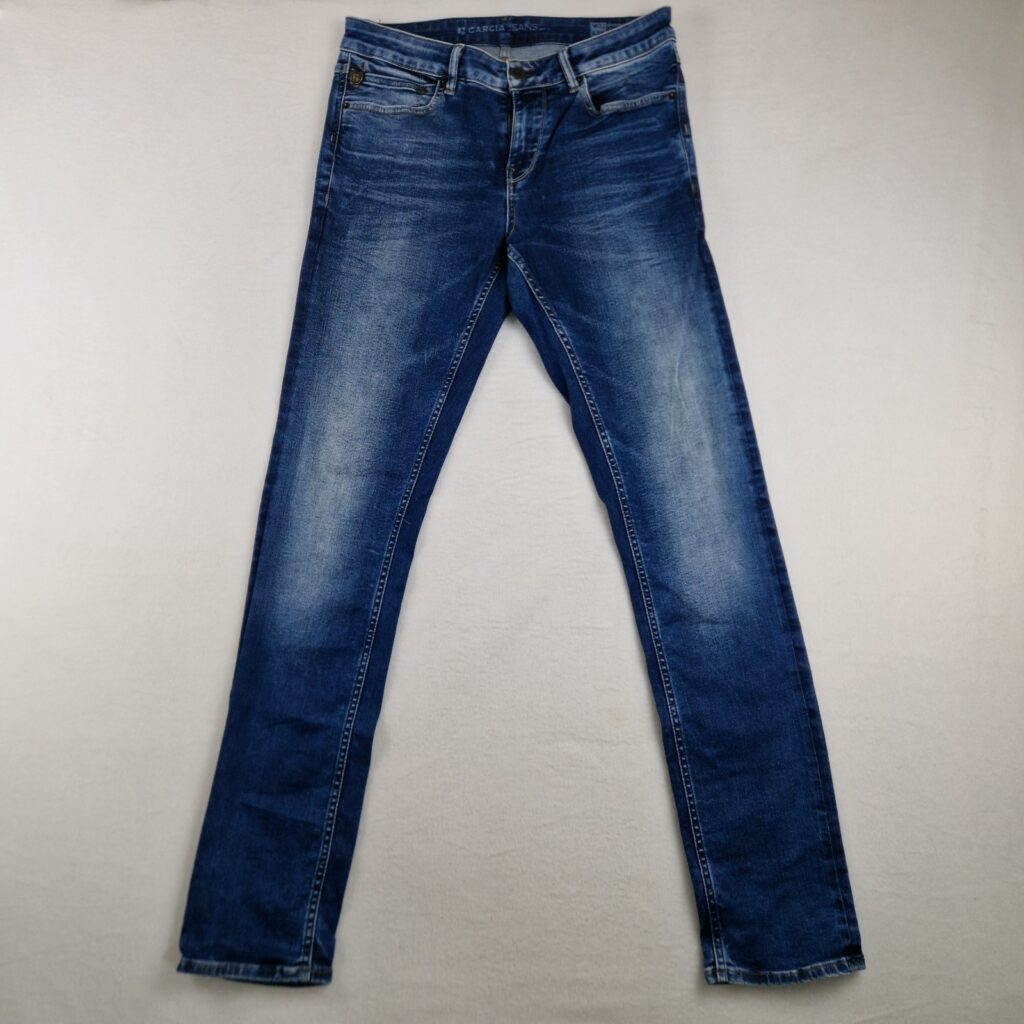 Garcia Mens Blue Denim Stretch Super Slim Jeans Size W33 L34